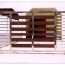 Swing Glossy Stainless Steel and Timber Flat Top Driveway Gate