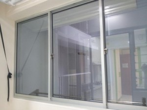 3 Panels Sliding Windows at Service Yard 1 300x225 Modern Design for HDB 3 Room Type Apartment with Modern Zen Bed Frame (Tatami) in Punggol Spectra : Kitchen